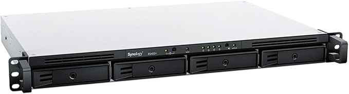 Synology 4-Bay Rackmount NAS RackStation RS422+ (Diskless),Black