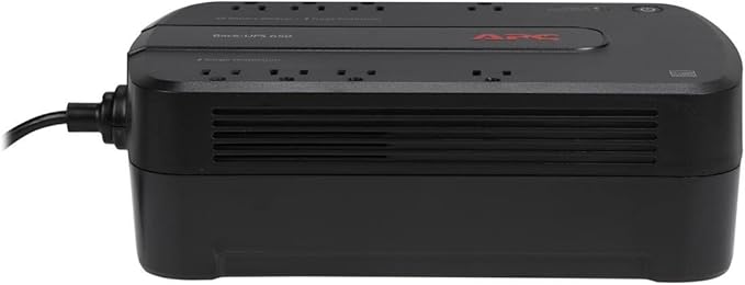 APC Back-UPS 650VA / 390W Battery Backup & Surge Protector, 8 Outlets, RJ45 Ethernet Protection, BE650G1 Uninterruptible Power Supply for Computers, Wireless Routers, and Home Office Electronics
