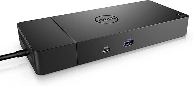 Dell WD19S 130W Computer Docking Station (USB, USB-C, DisplayPort, HDMI, Ethernet Ports) 1-Pack Bundle with LCD Cleaning Kit, Ethernet + HDMI Cable, and (6) Electronics Basket Cable Ties