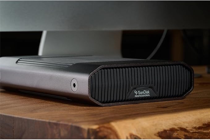 SanDisk Professional 4TB G-Drive Enterprise-Class External Desktop Hard Drive - 7200RPM Ultrastar HDD Inside, USB-C (10Gbps), USB 3.2 Gen 2, Mac Ready - SDPHF1A-004T-NBAAD