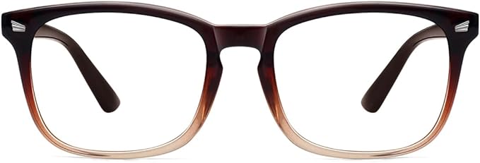 MEETSUN Blue Light Blocking Glasses Women Men, Anti Eye Strain Headache (Sleep Better),Computer Glasses UV400 Lens (Brown)