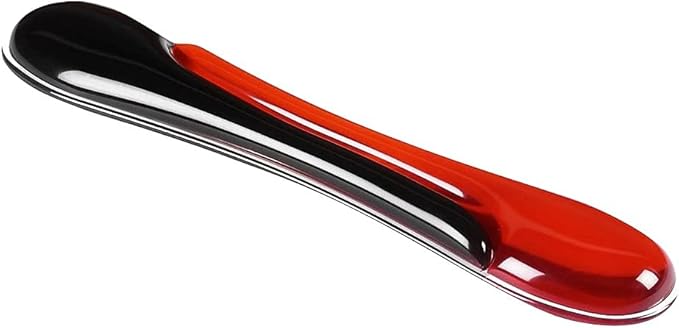 Kensington Keyboard Wrist Rest - Ergonomic Duo Gel Wrist Rest, Compatible with Full Length/Gaming Keyboards for Comfort When at Computer, Laptop, Office, PC, Home - Red/Black (62398)