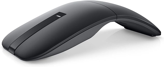 Dell MS700 Bluetooth Travel Mouse – Bluetooth 5.0, Microsoft Swift Pair/Dell Pair (Windows 10 & 11 only), Optical LED Sensor, Touch Scroll with latest Touch Controller - Black