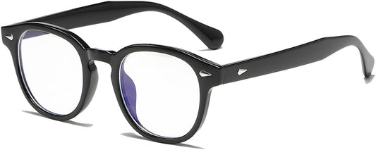 NIDOVIX Retro Round Blue Light Blocking Glasses for Men Women, Vintage Frame Non-prescription Computer Reading Eyeglasses