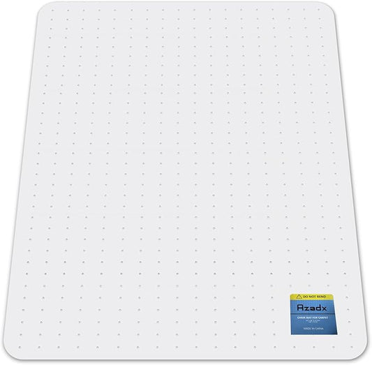 Azadx Heavy Duty Office Chair Mat for Carpet 51" x 63" Hard Material Chair Mat for Carpeted Floor Slip Resistant Carpet Protector for Home Office Easy Glide Desk Floor Mat for Office Chair on Carpets