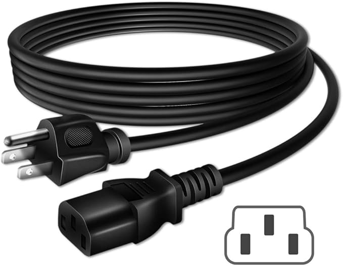 New AC Power Cord Cable Compatible with Netgear ReadyNAS 316 6-Bay Diskless Ready NAS RN316 RN31600 Network Attached Storage RN31600-100NAS RN31661D-100NAS RN31662D-100NAS RN31662E-100NAS