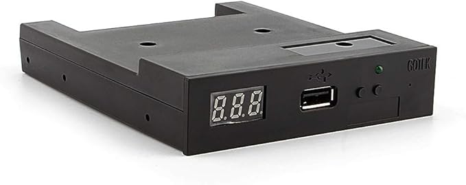 Floppy & Tape Drives-3.5in 1.44MB Sfr1m44-u100k Updated Version USB Flash Disk Floppy Drive Emulator + CD Screws Black