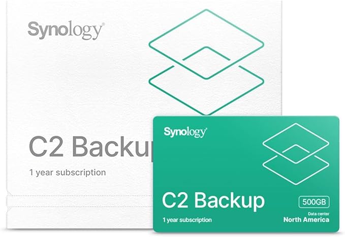 Synology C2 Cloud Backup License: 500GB 1 Year
