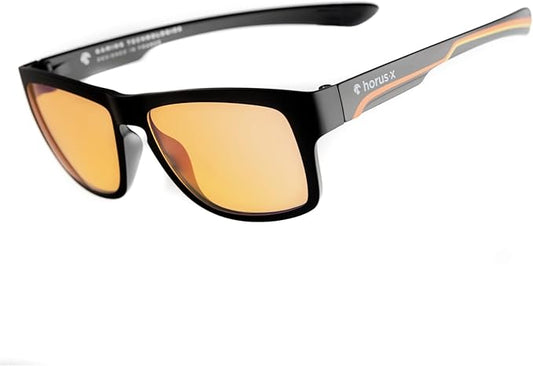 Horus X ® • Kids Blue Light Blocking Glasses | Gaming glasses | Screen Protection for boys and girls | Amber