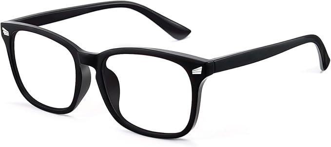 Blue Light Glasses for Woman Men | 99% Blue Light Blocking Glasses | Computer Glassess | Gaming | TV Phone Screen Reader Square Frame | Anti Eyestrain & UV Glare,1 Pack