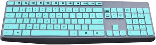 Silicone Keyboard Skin Cover Protector Compatible for Logitech MK235, Logitech K375S Wireless Keyboard, Logitech MK235 K375S Keyboard Accesseries (Mint)