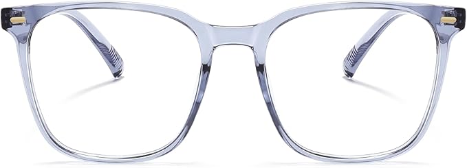 Oversized Square Blue Light Blocking Glasses for Women Men, Anti-Fatigue Computer Monitor Glasses Reduce Eye Strain