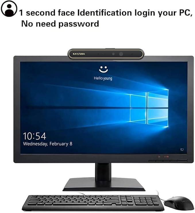 Face Recognition USB IR Camera for Windows Hello, RGB 1080P (Entry Level) Webcam with Dual Microphone