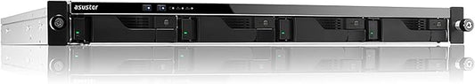 Asustor Lockerstor 4RS AS6504RS - 4 Bay NAS, Quad-Core 2.1GHz CPU, 2.5GbE Port, 8GB DDR4, 1U Rackmount Server (Diskless)