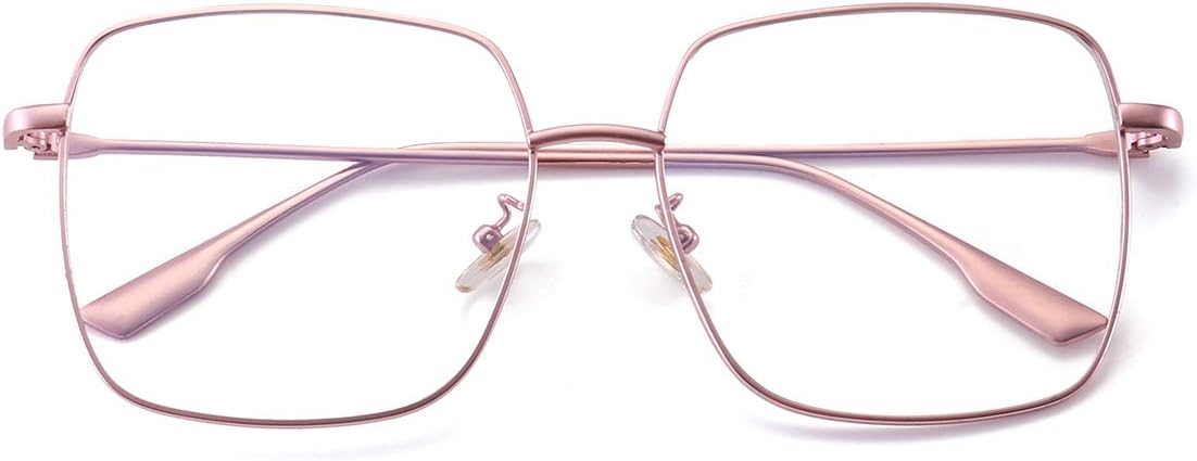 Dollger Blue Light Blocking Glasses women Anti Glare UV Filter Computer Gaming Glasses Retro matal square Eyeglasses Frame