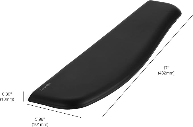 Kensington ErgoSoft Wrist Rest for Slim Keyboards, Black (K52800WW)