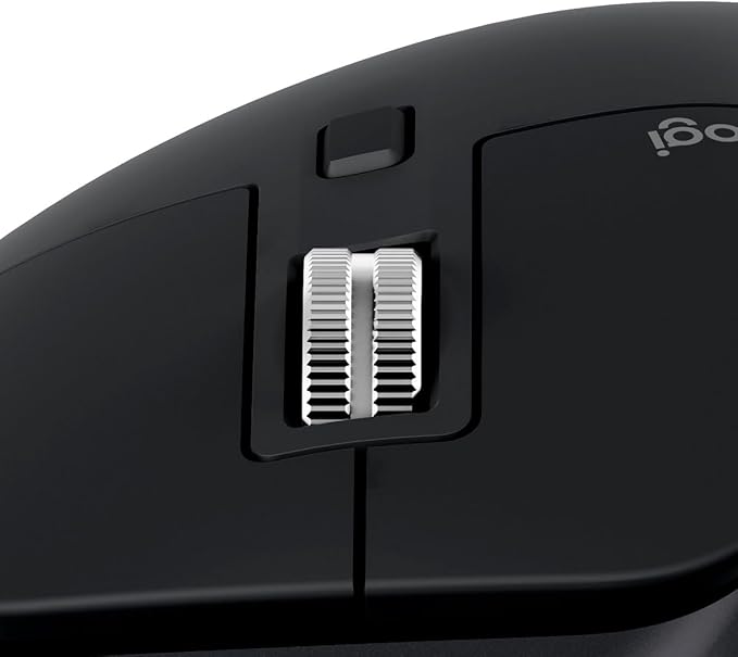Logitech MX Master 3S - Wireless Performance Mouse with Ultra-Fast Scrolling, Ergo, 8K DPI, Track on Glass, Quiet Clicks, USB-C, Bluetooth, Windows, Linux, Chrome (Black)