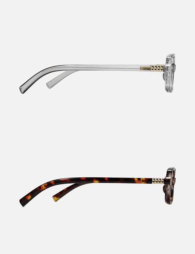 Slocyclub Square Blue Light Blocking Glasses for Women Men Vintage Rectangular Frame Eyeglasses Retro Small Square Glasses
