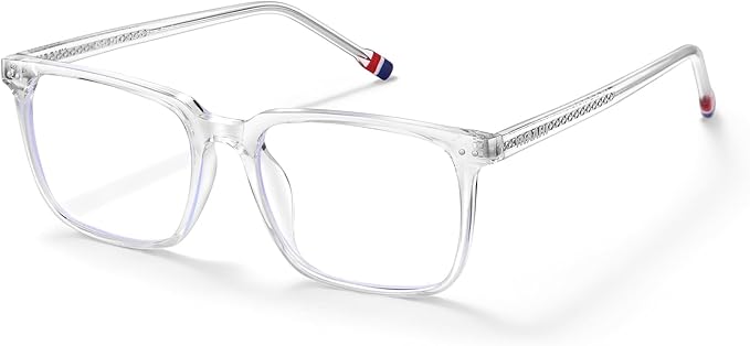 Blue Light Glasses for Men Women, 99% Blue Light Blocker, UV Protection. Ideal for Computer Use, Gaming, Reading.