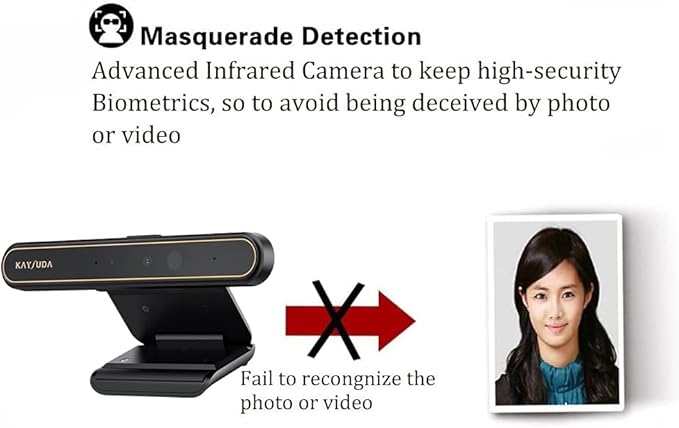 Face Recognition USB IR Camera for Windows Hello, 1080P(Entry Level) Webcam with Dual Microphones for Streaming Video Conference and Recording