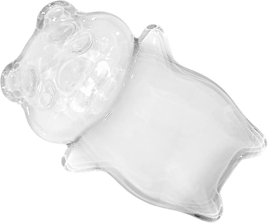 Gel Wrist Rest for Keyboard and Mouse Transparent White Bear Elbow Pad Cushion Ergonomic Cute Clear Cool Mouse Wrist Pad Silicone Non-Slip Support for Computer Gaming Home Office Hand Pillow