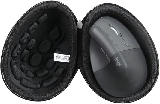 Hermitshell Hard Travel Case for Logitech Lift Vertical Ergonomic Mouse (Black, Case for Right-Handed Mouse)