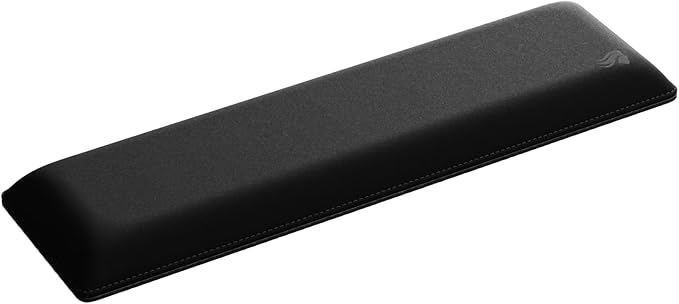 Glorious Gaming Padded Keyboard Wrist Rest (TKL, 25mm Thick) - Anti-Fray Stitched Edges, Smooth Cloth Surface, Anti-Slip Rubber Base, Medium Firmness, 360 x 100 x 25mm - Black