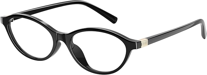 Blue Light Glasses for Woman - Fashion Small Oval Frame Blue Light Blocking Glasses for Gaming/Cumputer