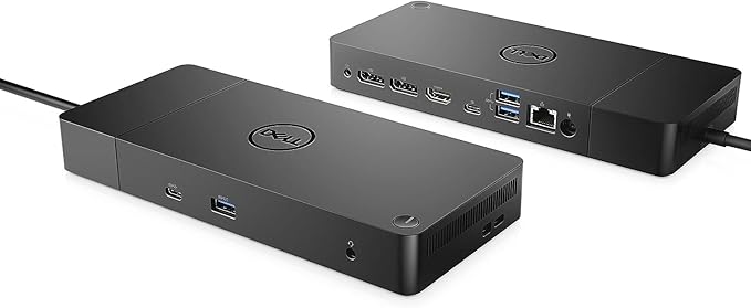 Dell Docking Station WD19 180W, Performance Dock WD19 with 180W Power Adapter + 130W Power Delivery + HDMI Cable + DisplayPort Cable