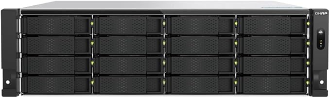 QNAP TS-h1677AXU-RP-R7-32G | 16-Bay 3.5"/2.5"-inch SATA, Ryzen Pro CPU, 2 x 2.5 GbE + 2 x 10GbE Base-T, Redundant-Power Rackmount (3U) NAS