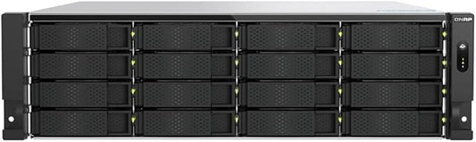 QNAP TS-h1677AXU-RP-R7-32G | 16-Bay 3.5"/2.5"-inch SATA, Ryzen Pro CPU, 2 x 2.5 GbE + 2 x 10GbE Base-T, Redundant-Power Rackmount (3U) NAS