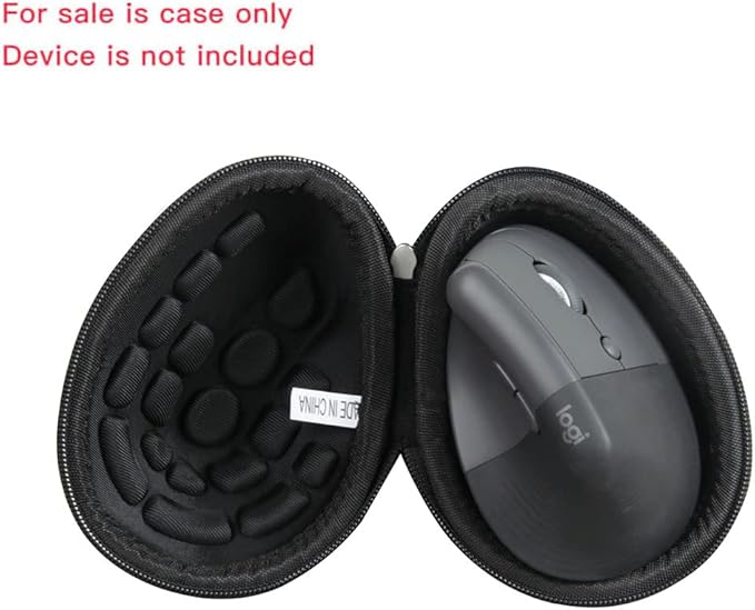 Hermitshell Hard Travel Case for Logitech Lift Vertical Ergonomic Mouse (Black, Case for Right-Handed Mouse)