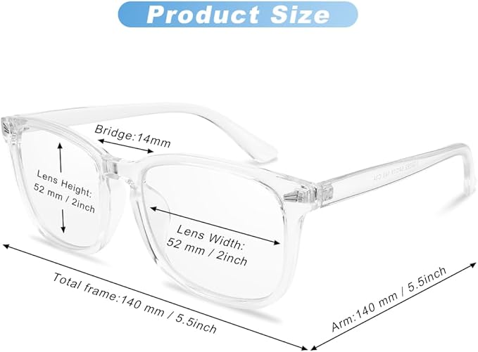 NZKNP Blue Light Glasses for Woman Men,Blue Light Blocking Glasses,Clear Glasses