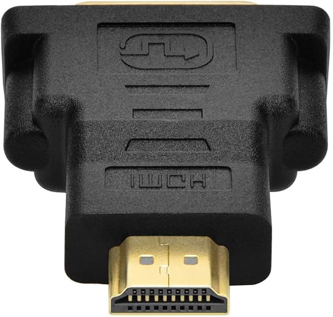 Monoprice HDMI Male to DVI-D Single Link Female Adapter - for Use with Computer's Video Card, DVD Player, Blu-ray Disc Player, Gold Plated Connectors, Black