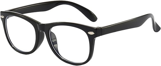 1 Pack kids Blue Light Blocking Glasses For Girls And Boys Computer Blue Light Blocking Glasses For Age 3-11 (Black)