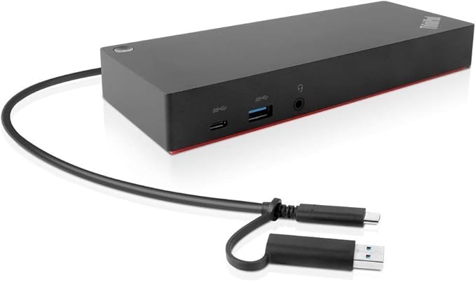 Lenovo ThinkPad Hybrid USB-C with USB-A Dock US (40AF0135US) (Renewed)