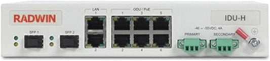 Radwin - RW-7301-2006 - IDU-H/HP with 2 Ethernet 10/100/1000 BT Ports, 2 SFP Ports and 6 PoE Ports Feeding RADWIN 2000