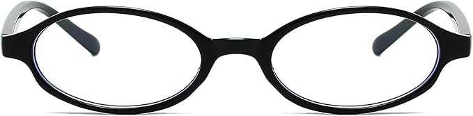 Retro Small Oval Glasses for Women Men 90s Small Face Blue Light Eyeglasses Cosplay Y2K Fake Glasses