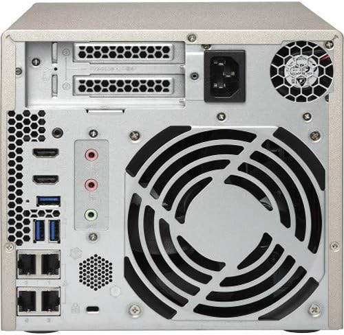 QNAP Turbo NAS TVS-473e NAS Storage, AMD RX-421BD, 32GB DDR4, 4TB SSD for Ultra Fast Storage, 32TB HDD, Radeon R7 Graphics, RAID, QTS 4.3 Operating System
