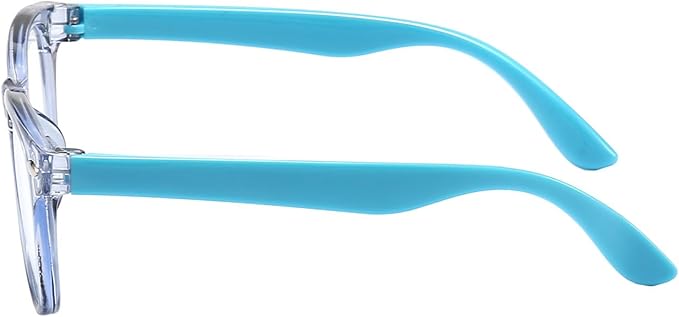 1 Pack kids Blue Light Blocking Glasses For Girls And Boys Computer Blue Light Blocking Glasses For Age 3-11 (Light blue)