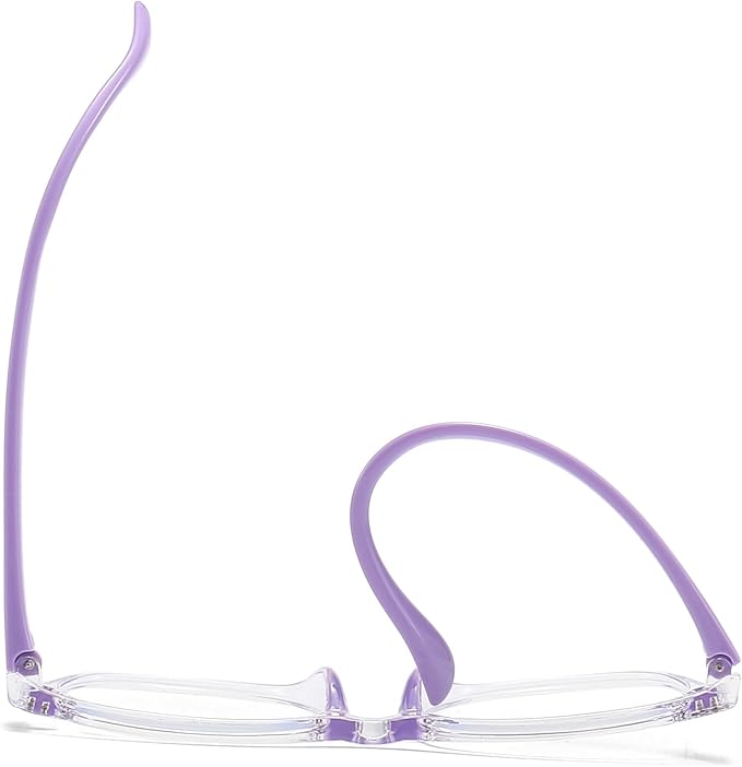 1 Pack kids Blue Light Blocking Glasses For Girls And Boys Computer Blue Light Blocking Glasses For Age 3-11 (Light purple)