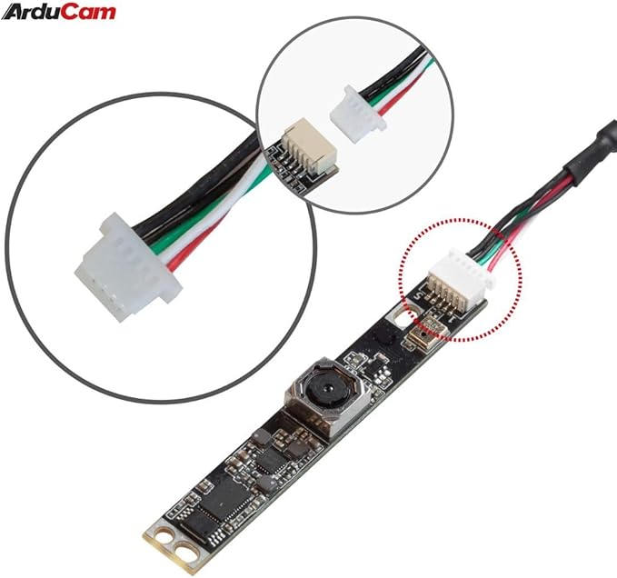 Arducam 5MP Autofocus USB Camera Module for Raspberry Pi, 2592(H)×1944(V)@30fps Lightburn Camera with Single Microphone, Mini-Sized Webcam for Linux, Windows, and Android