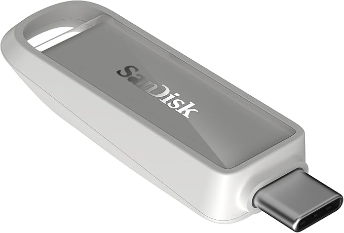 SanDisk 128GB Phone Drive with USB Type-C - for Smartphones, Tablets, and Computers - Up to 150MB/s, USB 3.2 Gen 1 - Arctic White - SDIXS0N-128G-GN6NE