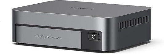 UGREEN NAS DXP480T Plus 4-Bay All-Flash SSD NAS, Intel i5 1235u 10-Core CPU, 8GB DDR5 RAM, Built-in 128G SSD, 10GbE Port, Wi-Fi 6, 4xM.2 NVMe Slots, 8KHDMI, 2xTBT4, Network Attached Storage (Diskless)