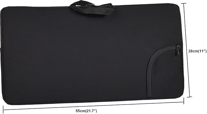 Portable Shockproof Dustproof Neoprene Keyboard and Mouse Case Bag, Perfect for Logitech MK570/MK550 Wireless Wave K350 Keyboard and Mouse Combo