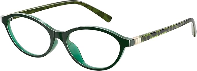 Blue Light Glasses for Woman - Fashion Small Oval Frame Blue Light Blocking Glasses for Gaming/Cumputer