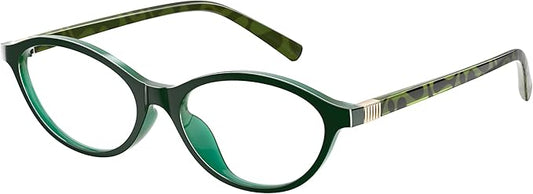 Blue Light Glasses for Woman - Fashion Small Oval Frame Blue Light Blocking Glasses for Gaming/Cumputer