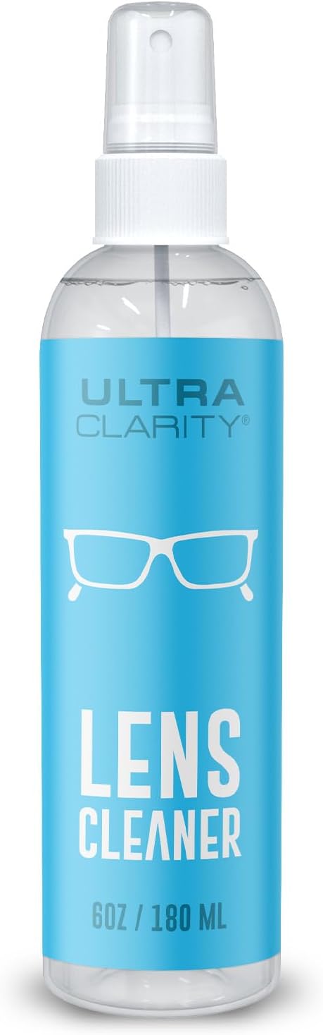 Powered by Nano Magic Eyeglass Lens Cleaning Spray 6 oz (1 Pack) | Professional Grade Formula, Silicone-Free | for Glasses, Phone, Electronic Screens, Optic Surfaces, Coated Surfaces - Made in USA