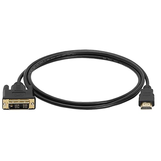 Cmple - HDMI to DVI Adapter Cable - 6 Feet Bi Directional High Speed Male Plug Monitor Cord Connector Converter for PC Laptop HDTV Projector