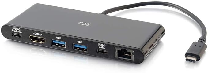 USB-C® 6-in-1 Mini Docking Station with HDMI®, Ethernet, USB and Power Delivery up to 60W - 4K 30Hz